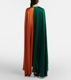 Roksanda Neolitsea caped silk satin gown