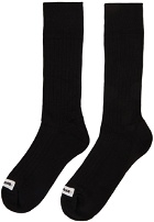 Jil Sander Black Logo Socks