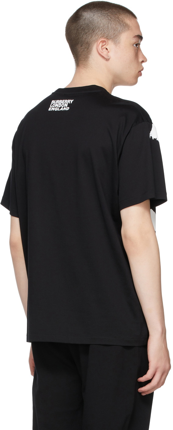 Burberry Black Print Oversized 'Love' T-Shirt Burberry