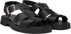 KLEMAN Black Ballast VTG Sandals