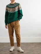 Howlin' - Fair Isle Wool Sweater - Green