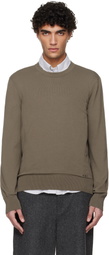 A.P.C. Khaki Cotton Sweater