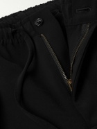 Needles - Straight-Leg Logo-Embroidered Jersey Track Pants - Black