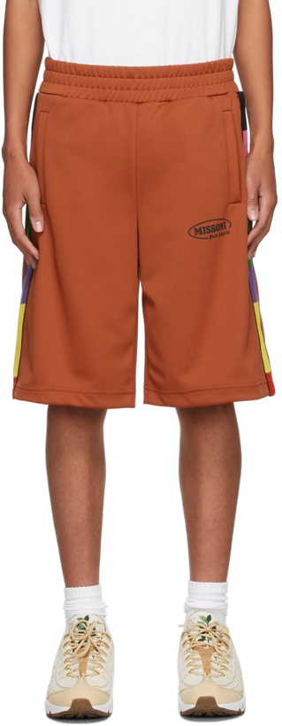 Photo: Palm Angels Orange Missoni Edition Track Shorts