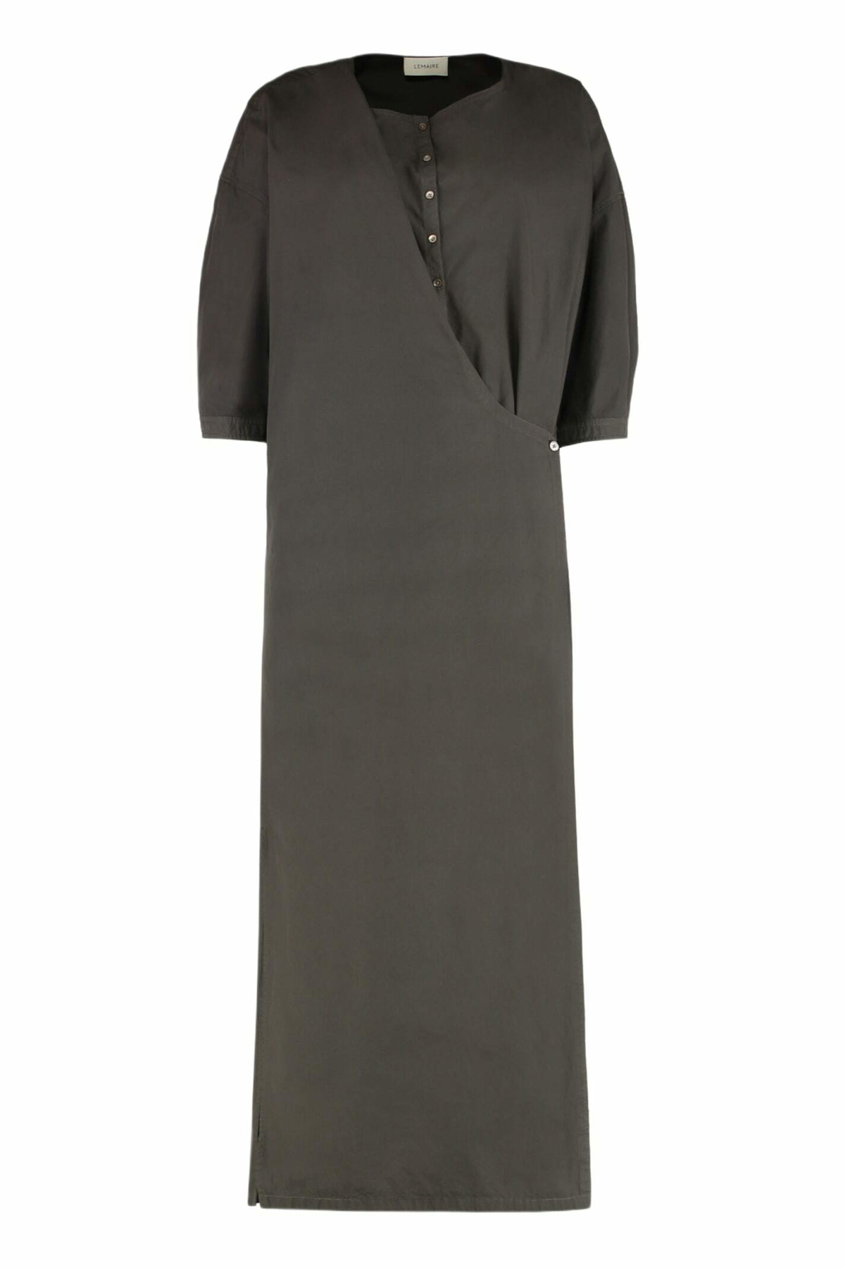Lemaire Black Merino Wool Turtleneck Dress Lemaire