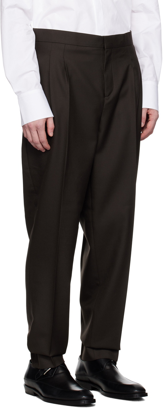 Mark Kenly Domino Tan Studio Brown Pai Trousers