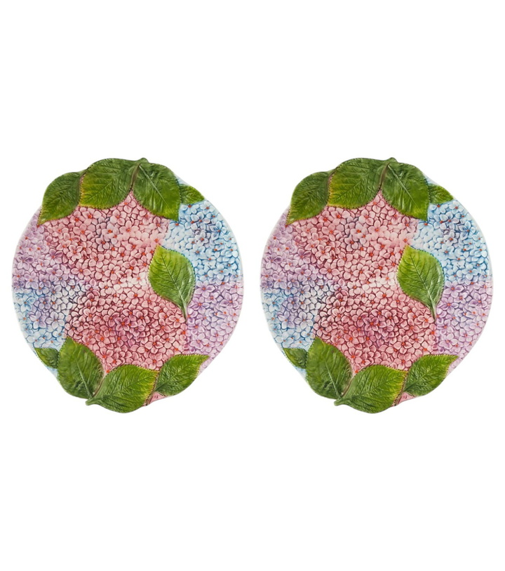 Photo: Les-Ottomans Ortensie set of 2 ceramic dinner plates