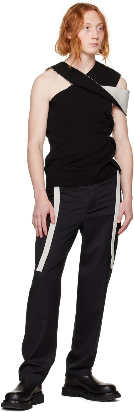 Steven Passaro SSENSE Exclusive Black Tailored Trousers