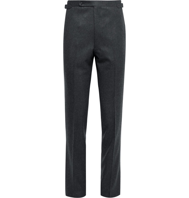 Photo: Husbands - Slim-Fit Wool-Flannel Trousers - Gray