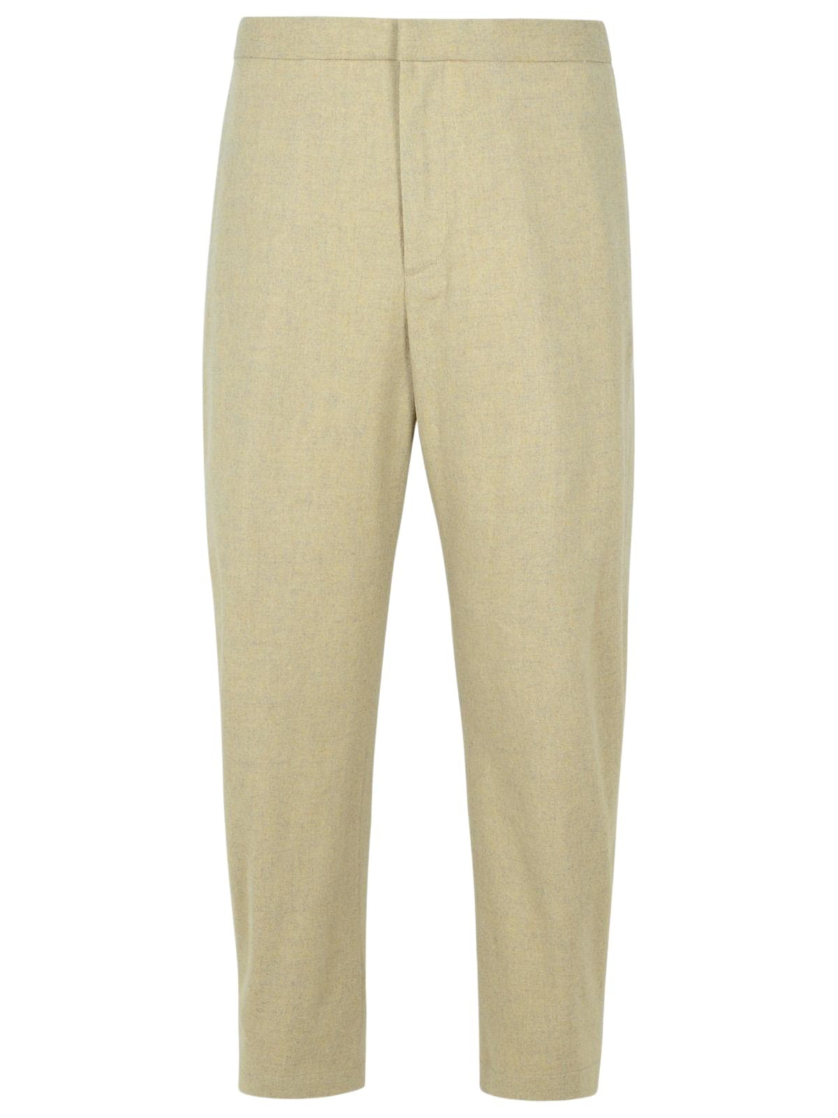 【送料&関税込】Jil Sander Beige Cotton Pants JIL SANDER - Cotton Gabardine Relaxed Fit Pants Jil Sander