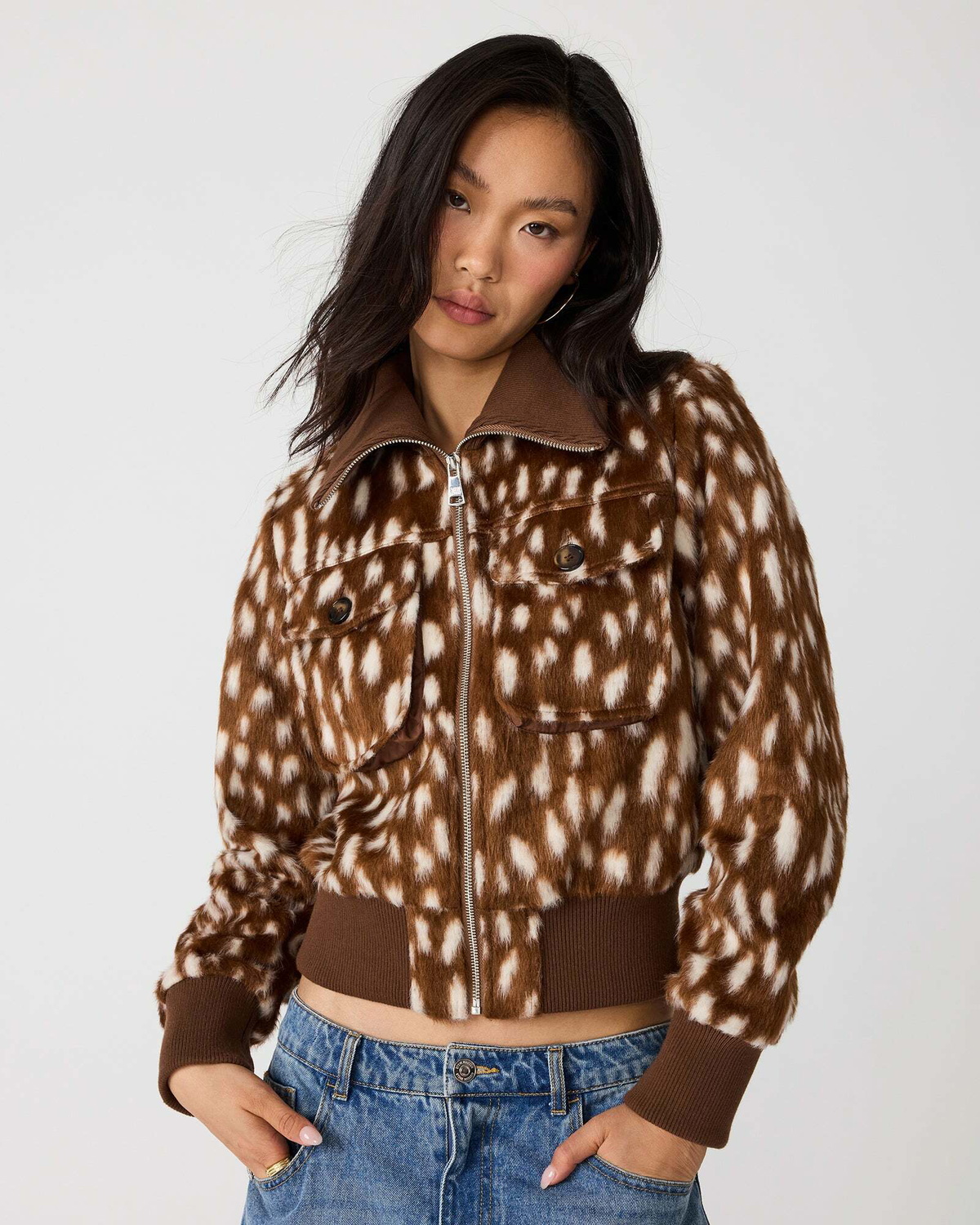 Steve Madden Hunton Jacket in Brown