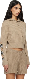 Burberry Beige Wool Hoodie