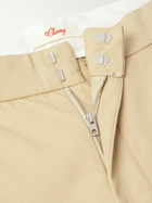 Cherry Los Angeles - Charro Straight-Leg Embroidered Cotton-Blend Twill Trousers - Neutrals