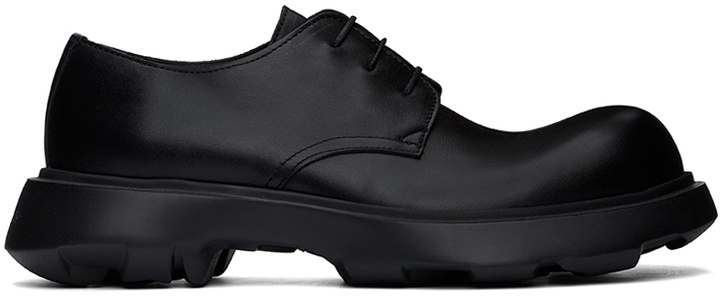 Photo: Acne Studios Black Leather Lace-Up Derbys