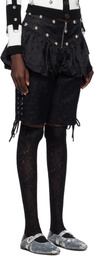 Chopova Lowena Black Bloomer Shorts