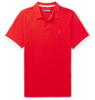 Vilebrequin - Palatin Slim-Fit Contrast-Tipped Cotton-Piqué Polo Shirt - Red