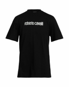 Roberto Cavalli Mens T-shirt in Black