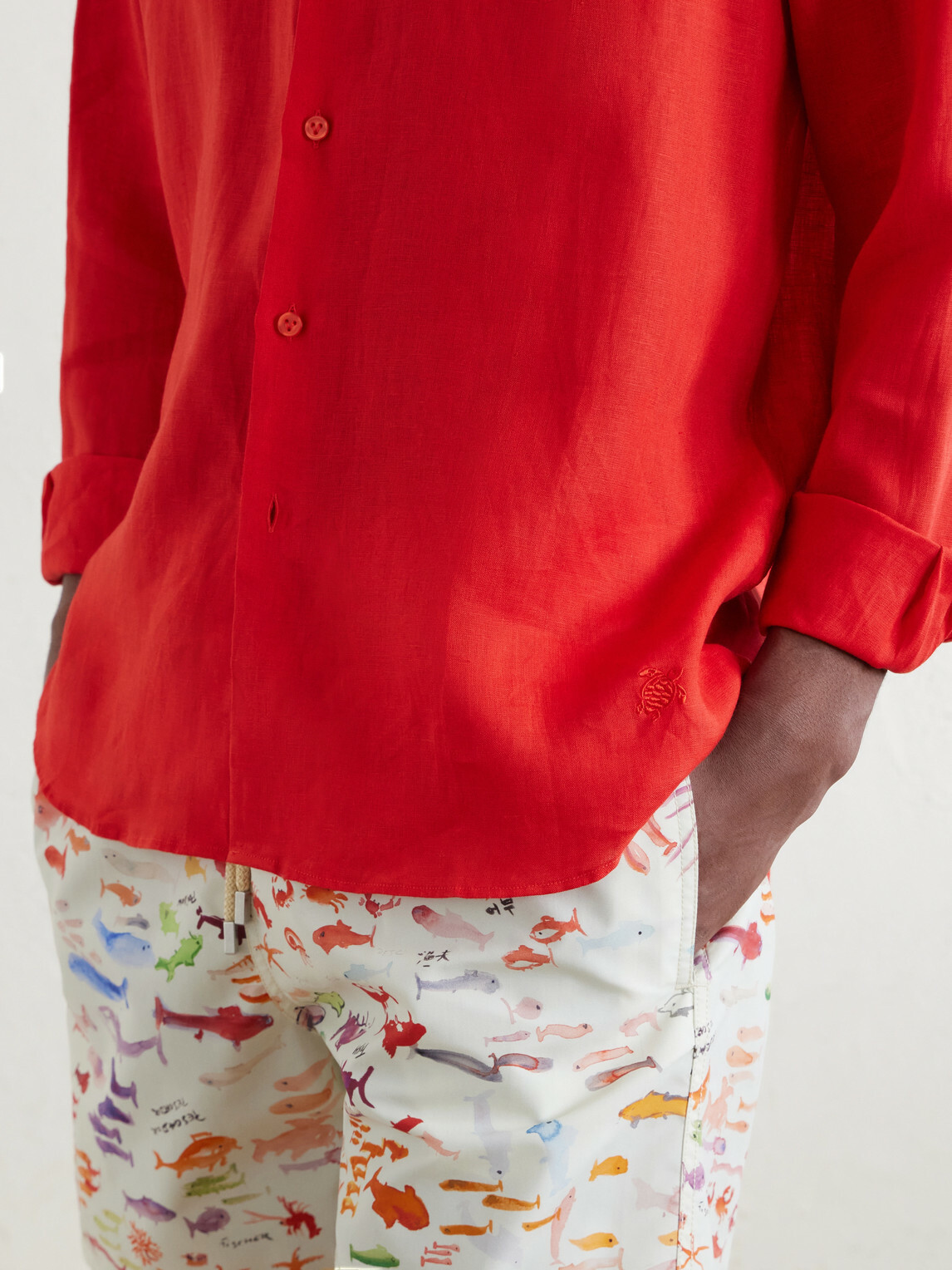 Vilebrequin - Caroubis Linen Shirt - Red
