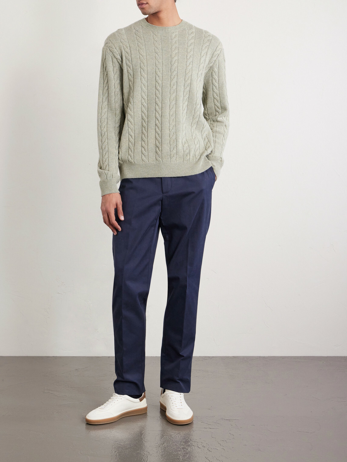 Loro Piana - Cedar Cable-Knit Cashmere Sweater - Green