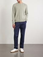 Loro Piana - Cedar Cable-Knit Cashmere Sweater - Green