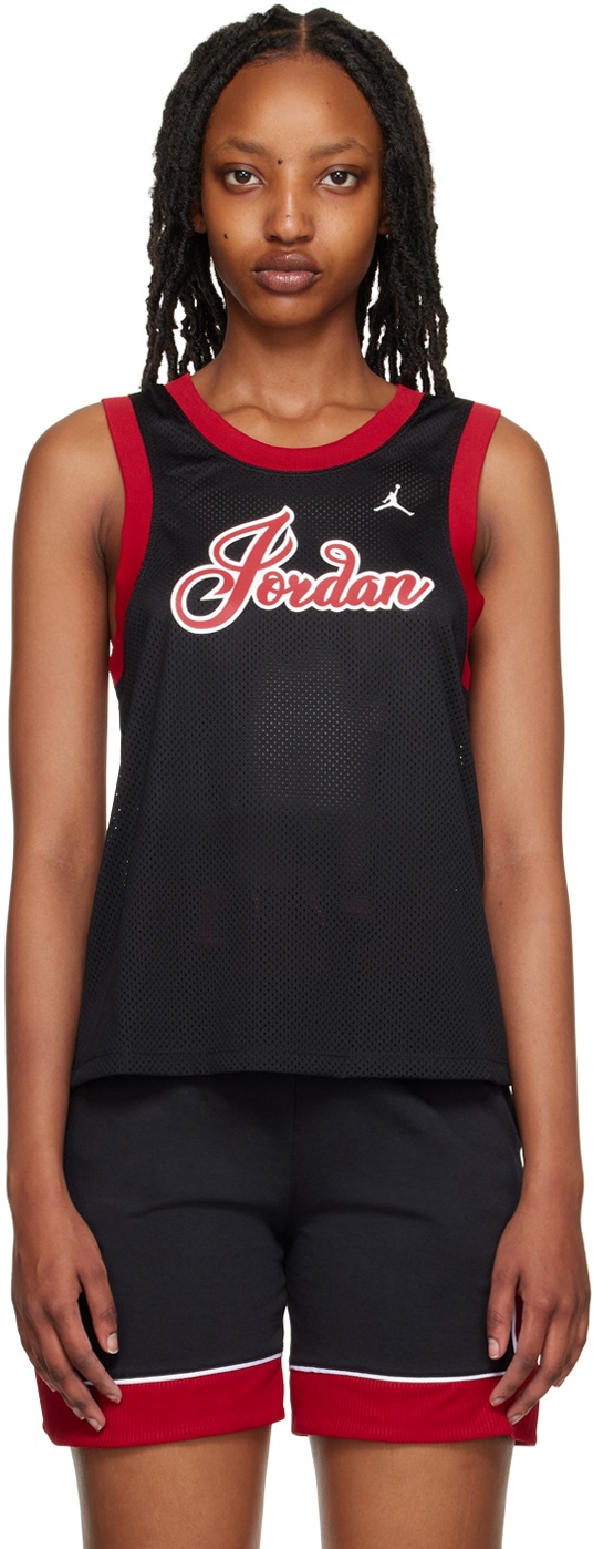 Nike Jordan Black Semi-Sheer Tank Top Nike Jordan Brand
