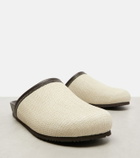 Brunello Cucinelli Monili leather-trimmed mules