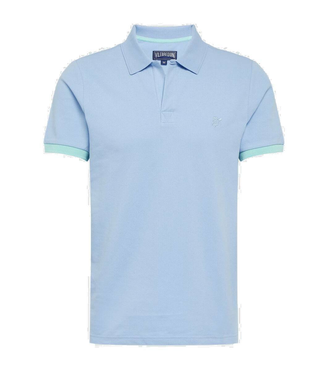 VILEBREQUIN Men Organic Cotton Polo Stripe Bicolor