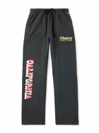 Cherry Los Angeles - Speed Series Parachute Wide-Leg Cotton-Jersey Sweatpants - Gray