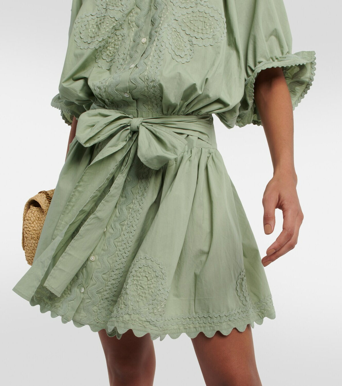 green emerald velvet dress Cactus Green Floral Maxi Dress → Juliet Dunn London main image 0