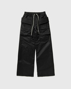 Rick Owens Wovenpants Creatch Cargo Wide Drawstring Black - Mens - Cargo Pants