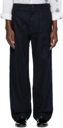 Engineered Garments Navy Fatigue Trousers