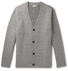 Acne Studios - Kabelo Ribbed Mélange Wool-Blend Cardigan - Gray