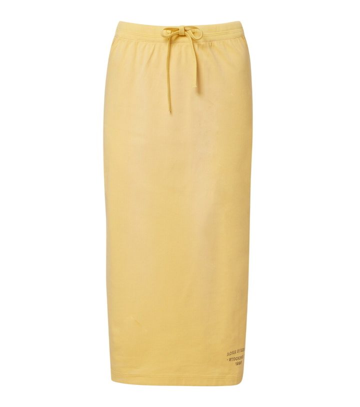 Photo: Acne Studios Faded cotton-blend midi skirt
