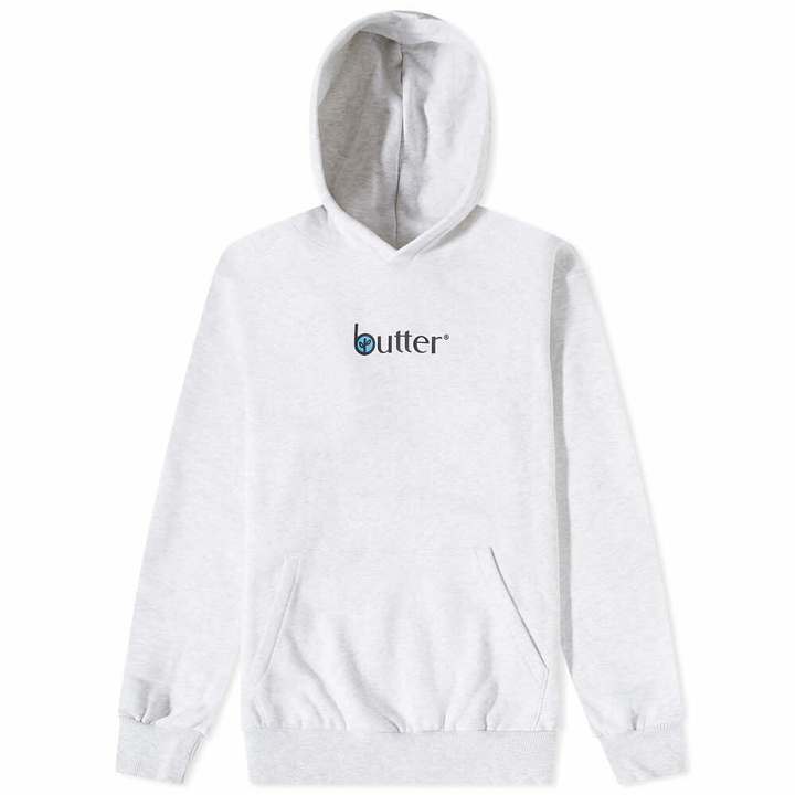 Photo: Butter Goods Men's Leaf Classic Logo Hoody in Ash Grey