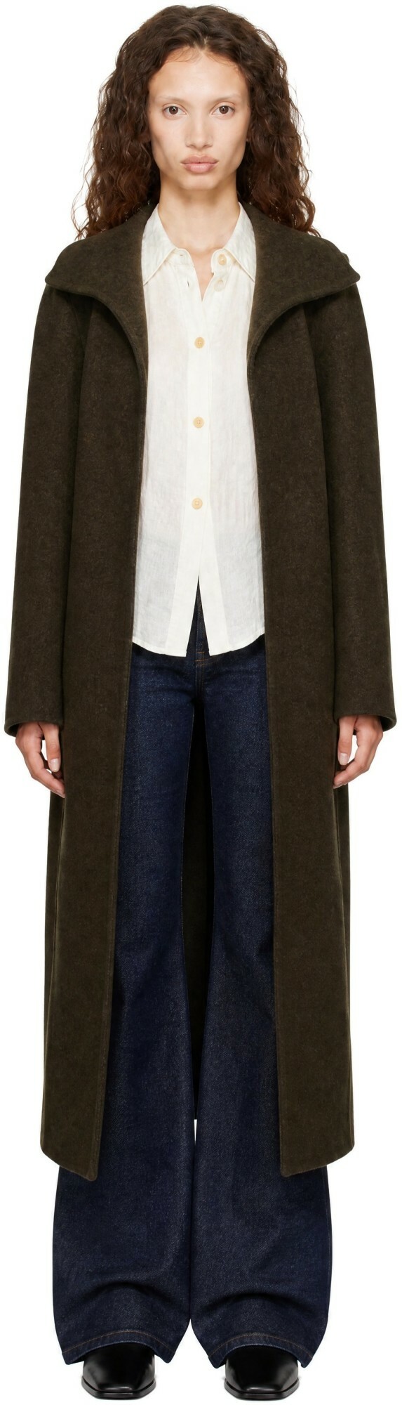 KHAITE Khaki Romare Coat