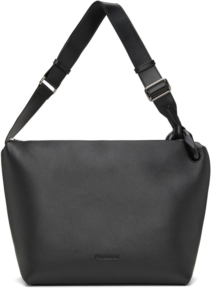 JW Anderson Black The 'JWA' Corner Crossbody Bag JW Anderson
