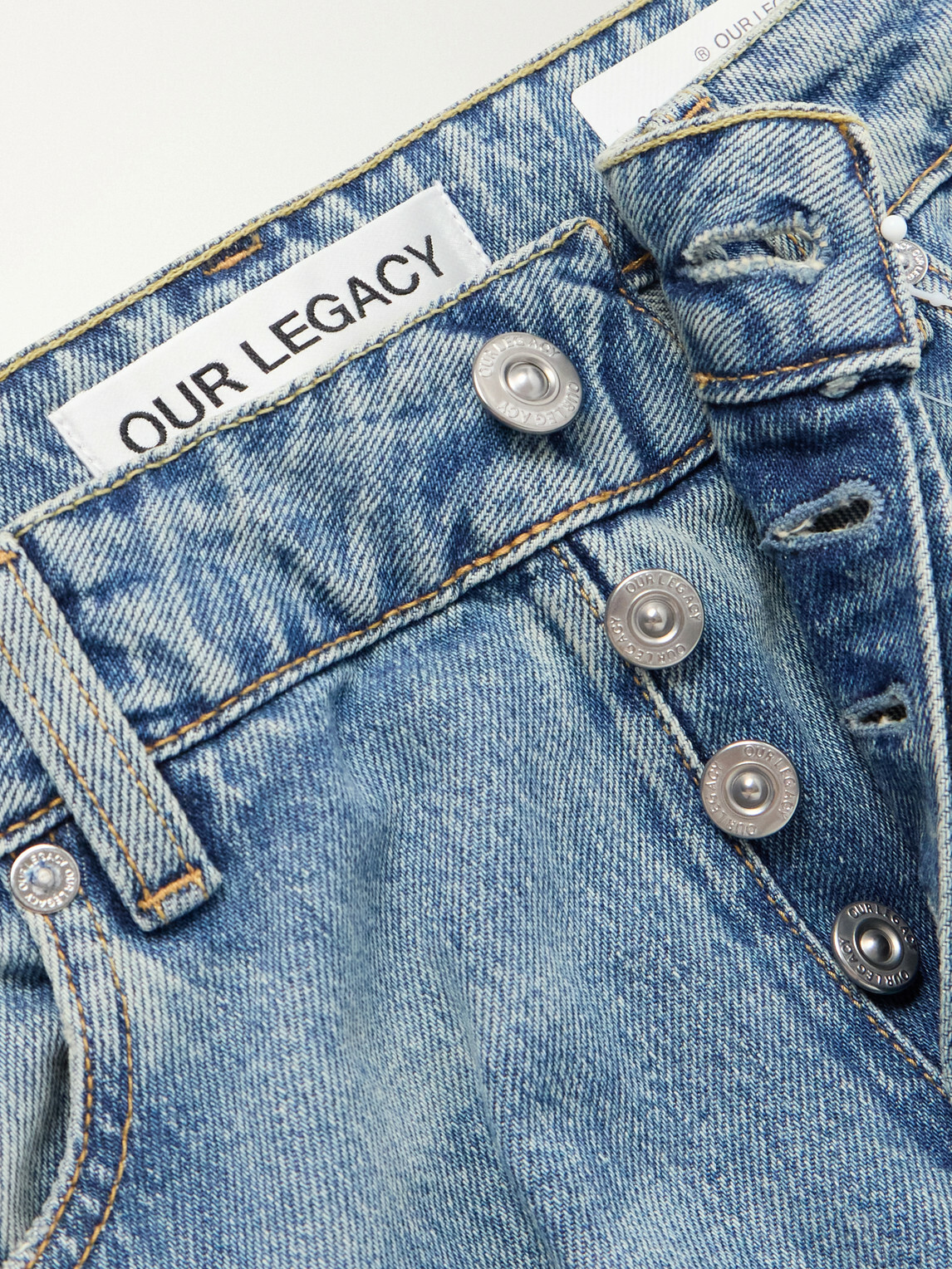 Our Legacy - Slate Cut Straight-Leg Organic-Cotton Jeans - Blue