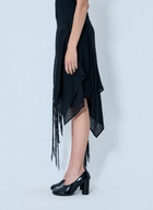 Yohji Yamamoto Asymmetric Fringe Skirt