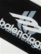 Balenciaga - Logo-Print Leather Cardholder with Lanyard