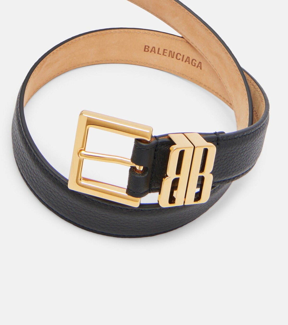 Balenciaga BB leather belt