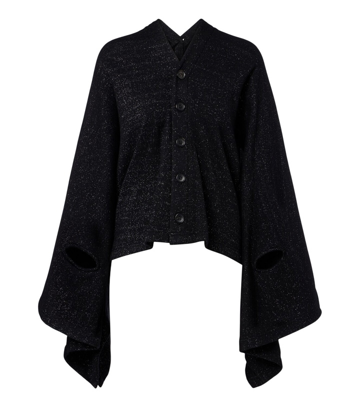 Photo: Junya Watanabe Draped wool and cotton-blend cardigan