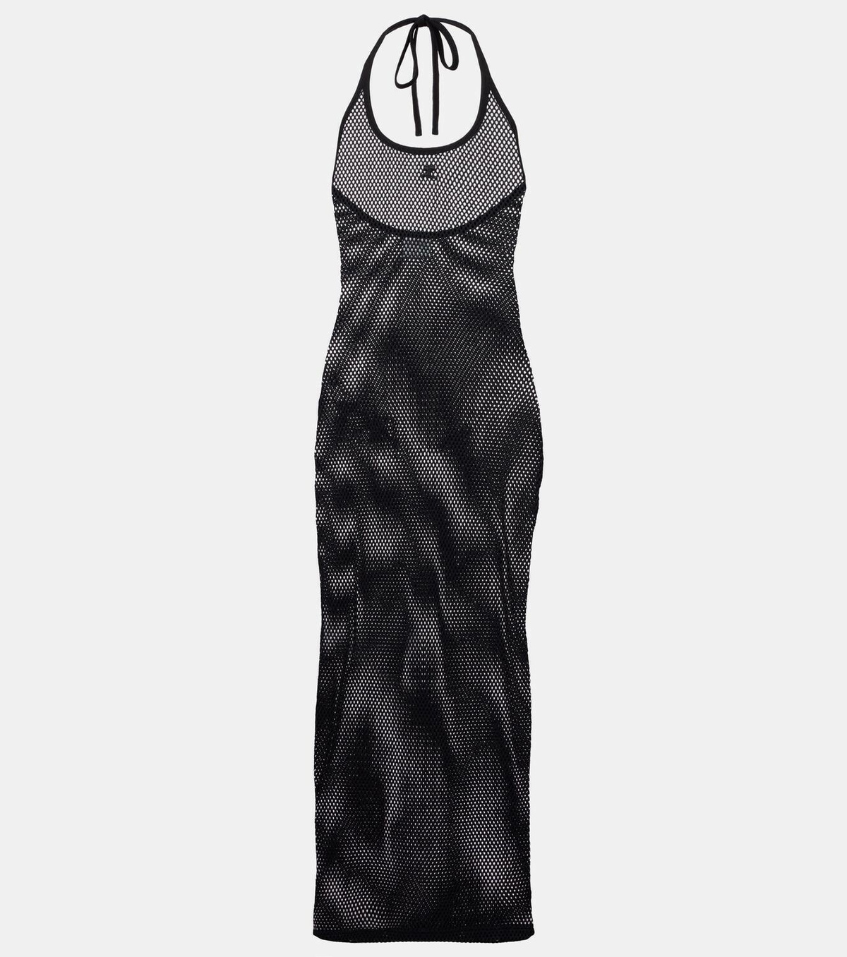 Courrèges Holistic sheer cotton midi dress
