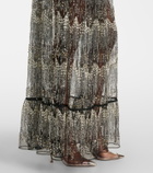 Rabanne Embellished off-shoulder gown