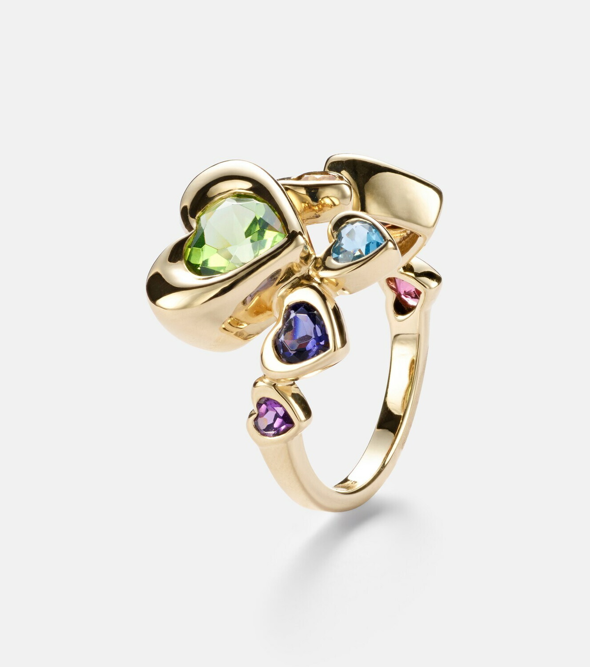 Roxanne First 14kt gold ring with sapphires