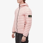 Stone Island Men's Lightweight Hooded Down Jacket in Pink