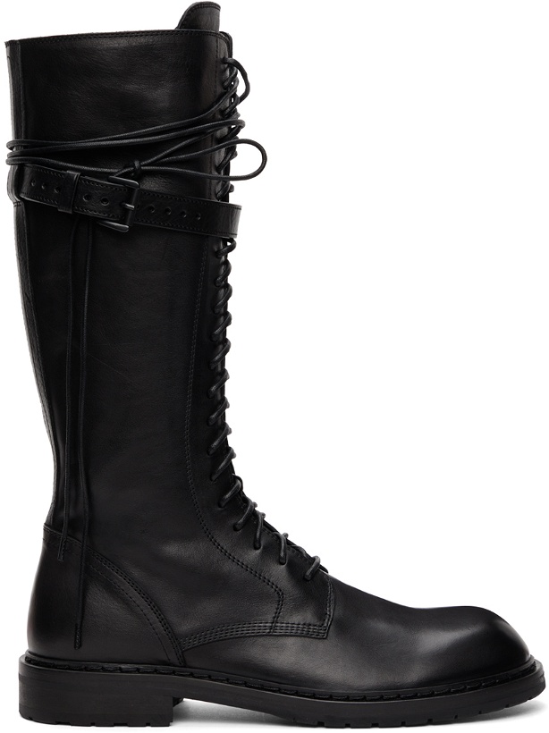 Photo: Ann Demeulemeester Black Leather Knee-High Boots