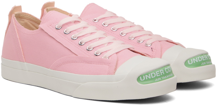 UNDERCOVER Pink Raw Edge Sneakers Undercover