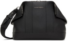 Alexander McQueen Black Leather Messenger Bag