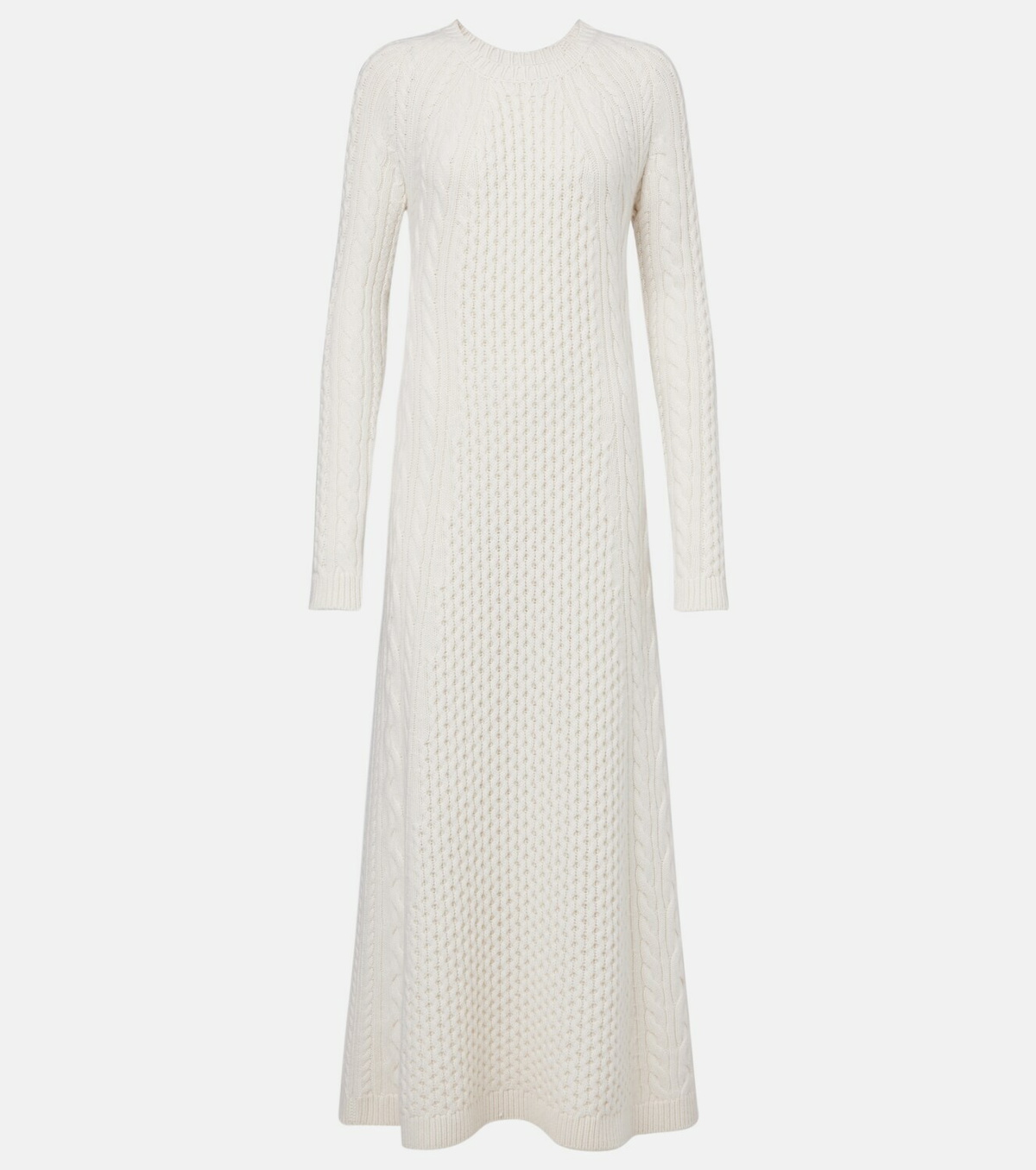 Lisa Yang Nyla cable-knit cashmere maxi dress