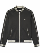 CELINE - Triomphe Teddy Slim-Fit Logo-Embroidered Tech-Jersey Track Jacket - Gray